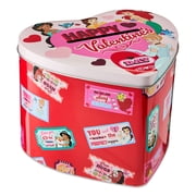Disney Princess Heart Shaped Tin Mailbox, Pink, Gift Box