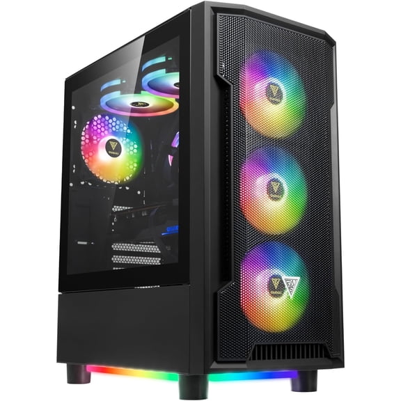 PRC MYSTIQUE Special Edition Custom Gaming PC AMD Ryzen 7 5700X 3.4GHz 8-Core 16GB DDR4 1TB NVMe SSD NVIDIA GeForce RTX 4060 8GB GDDR6 802.11AC Wi-Fi Bluetooth 5.0 W11 Home