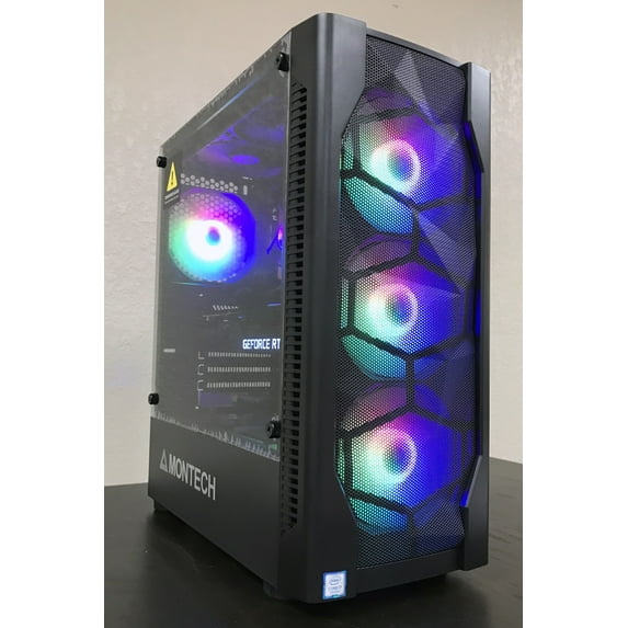 PRC X-FORCE Special Edition Custom Gaming PC Intel Core i7-7700 3.6GHz Quad Core 16GB DDR4 1TB SSD NVIDIA GeForce RTX 3080 10GB GDDR6 802.11AC Wi-Fi Bluetooth 5.0 W10 Home