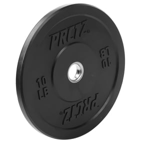 PRCTZ 10 lb Bumper Plate Weight, Fits 2" Diameter Barbell, Available in 10-45 lbs
