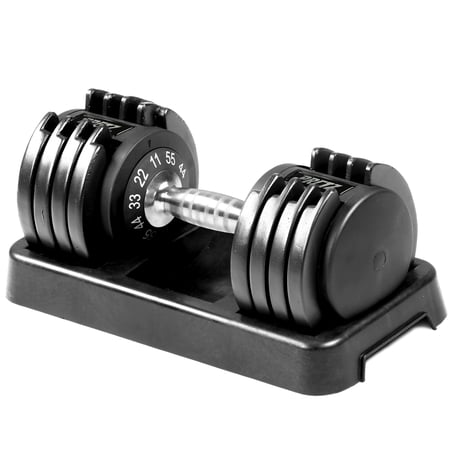 PRCTZ,11-55lb Adjustable Dumbbell, Single, Available in 25lb & 55lb