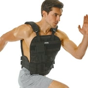 PRCTZ,30-50 lb Adjustable Weighted Vest, Adjustable straps, One-Size Fits Most, Black