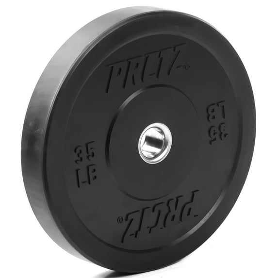 PRCTZ 35 lb Bumper Plate Weight, Fits 2" Diameter Barbell, Available in 10-45 lbs