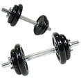 thumbnail image 1 of PRCTZ 40lb Adjustable Dumbbell Set, Chrome & Black, 1 of 8