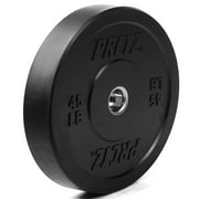 PRCTZ 45 lb Bumper Plate Weight, Fits 2" Diameter Barbell, Available in 10-45 lbs