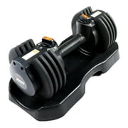 PRCTZ Adjustable Dumbbells, Black, 5-25 lb