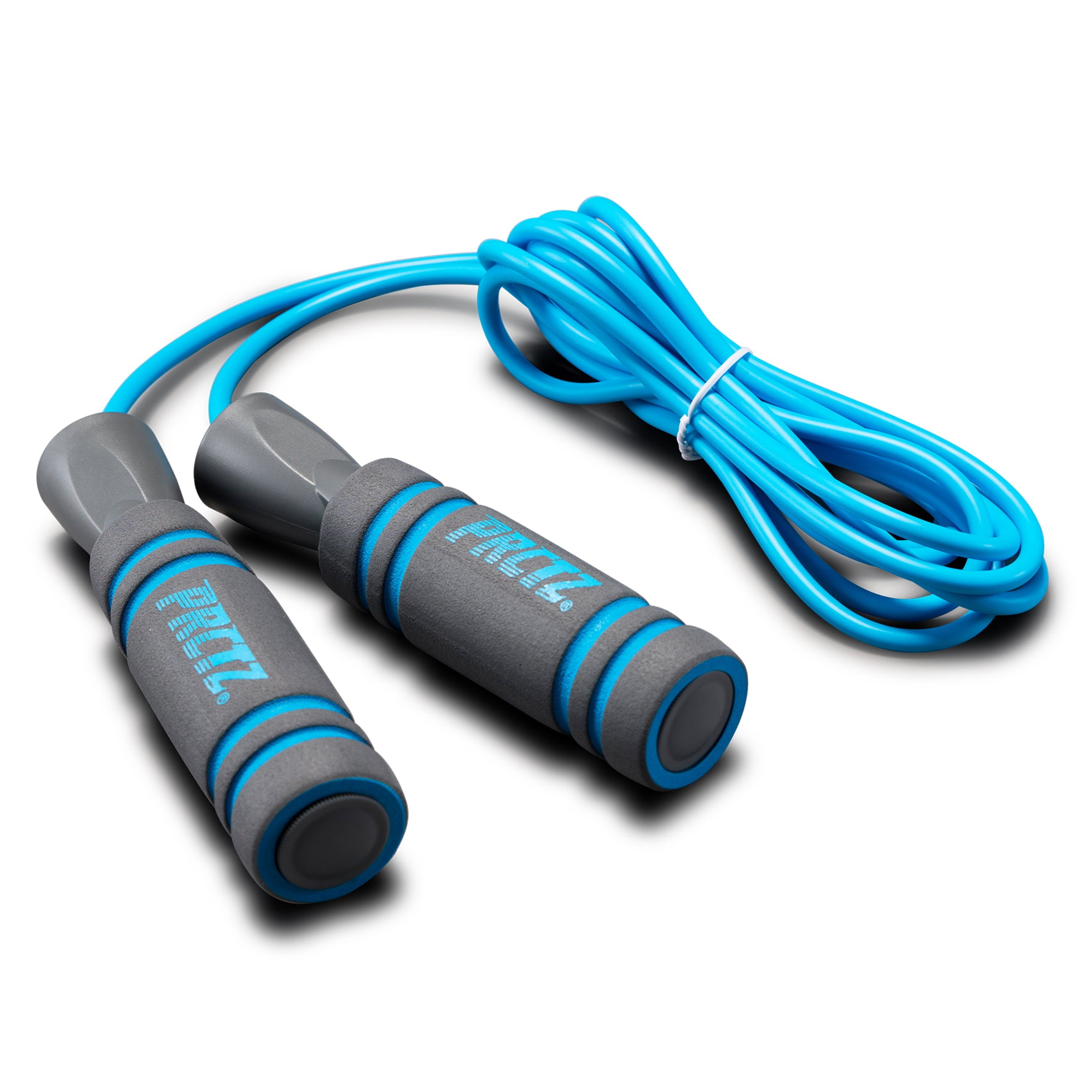 PRCTZ 9 ft Adjustable PVC Jump Rope, 9 ft Assembled Length, Blue