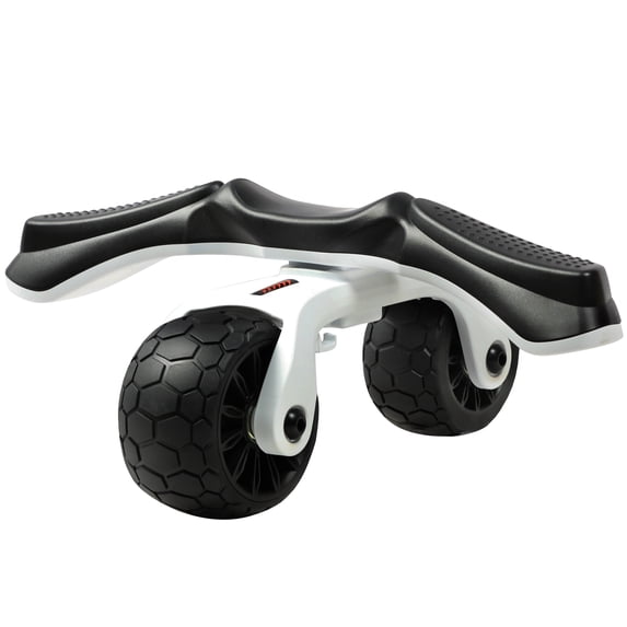 PRCTZ Ab Wheel with Rotating Handle, Abdominal Core Workouts, Dimensions: 13.4"x5.3", White & Black