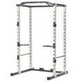 thumbnail image 1 of PRCTZ Adjustable Power Cage, 1000 lb. Capacity, Weight Lift Cage with Pull Up Bar, Dip Station, J-Hooks, and Squat Rack, 1 of 17