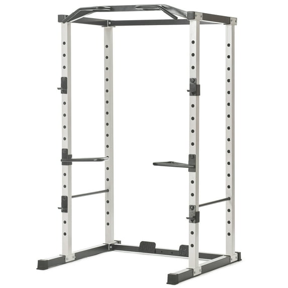 PRCTZ Adjustable Power Cage, 1000 lb. Capacity, Weight Lift Cage with Pull Up Bar, Dip Station, J-Hooks, and Squat Rack