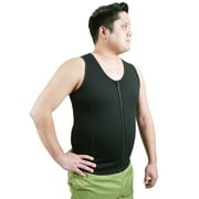 PRCTZ Men's Slimmer Sauna Vest,  Weight Loss Sauna Suit, Black, Sizes M, L, XL