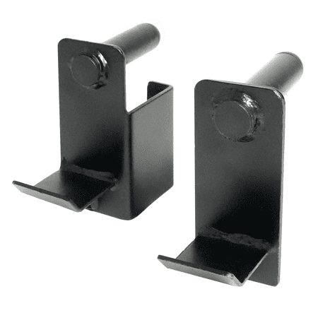 PRCTZ Power Cage J-Hook Set, Adjustable, Heavy-Duty Steel, 1000 lbs Capacity, Black, 2 Count
