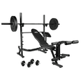 PRCTZ SP1 Homegym Bundle, Includes Adjustable Olympic Weight Bench with