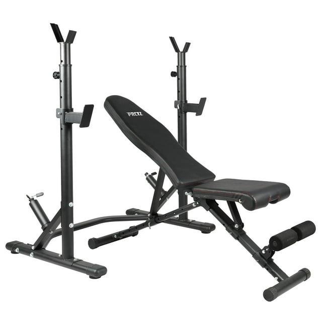 PRCTZ TwoPiece Olympic Weight Bench with Squat Rack, Foldable FID