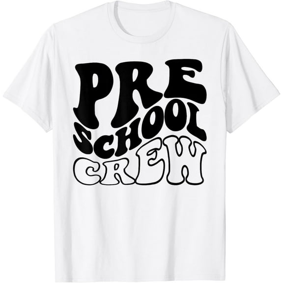 PRE-K Crew Happy First Day Of School Preschool Back To T-Shirt