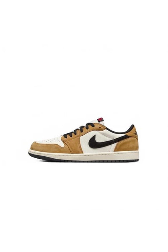 Men's Air Jordan 1 Retro Low OG Sail/Black-Golden Harvest (CZ0790 107) - 5.5