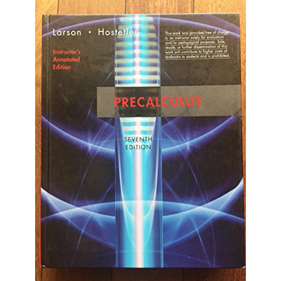 Pre-Owned PRECALCULUS >INSTRS.ANNOT.ED< (Hardcover) 061864346X 9780618643462