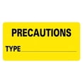 thumbnail image 1 of PRECAUTIONS TYPE Infection Control Medical Labels, 1 of 1