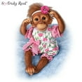 thumbnail image 1 of The Ashton-Drake Galleries Precious Poppy Poseable Lifelike Monkey Doll by Jane Baffi 12-inches, 1 of 1