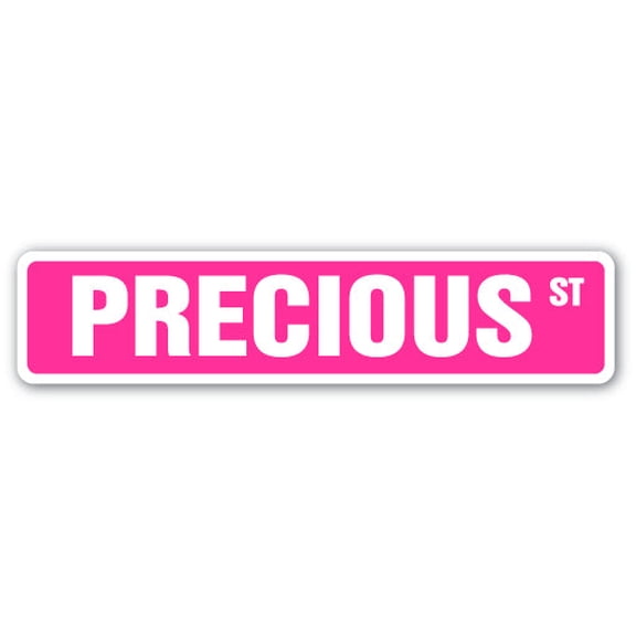 PRECIOUS Street Sign Childrens Name Room Sign | Indoor/Outdoor |  36" Wide