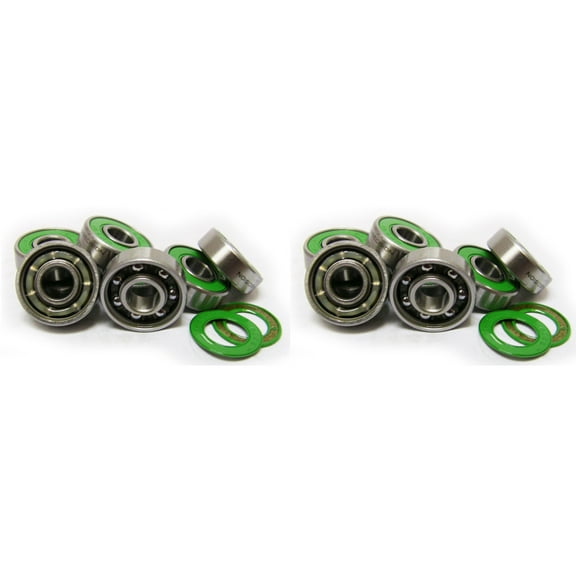 PRECISION HOCKEY BEARINGS - PACK OF 16 - ABEC 7 - FITS 8 SKATE WHEELS