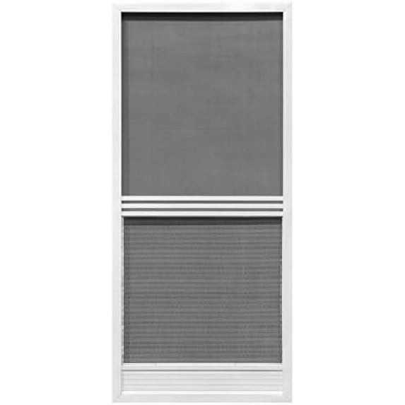PRECISION SCREEN & SECURITY PROD 3480WH3068 Provincial Series Overall Dimensions White Door, 35-1/2"W X 79-3/4"H