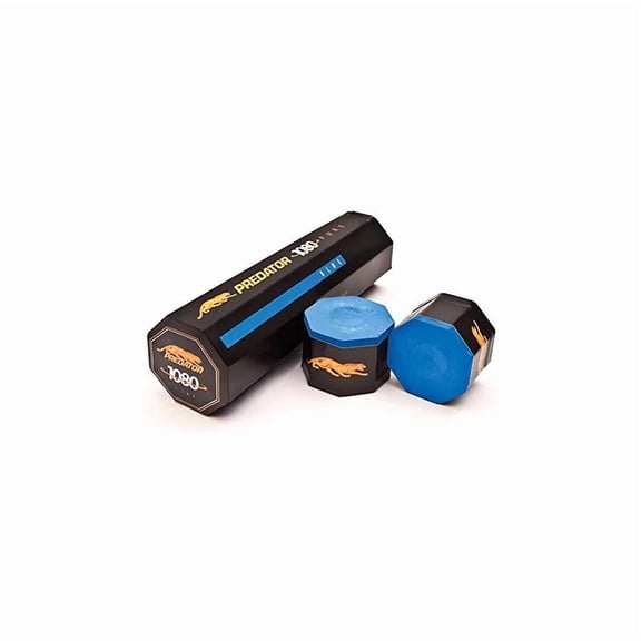 PREDATOR 1080 Pool Billiard Cue Stick Chalk - 5 Piece/Box - Blue