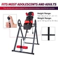 thumbnail image 1 of PREENEX Gravity Inversion Table, Folding Body Board for Adult Teen Home Gym, Red, 1 of 12