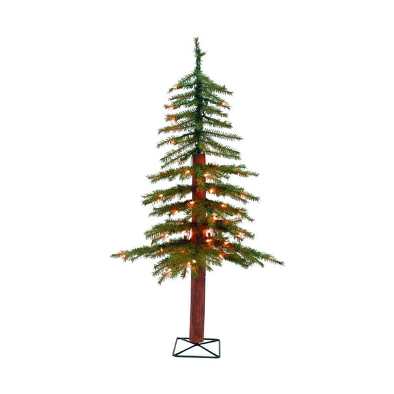 PRELIT ALPINE TREE 3'CLR