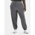 thumbnail image 1 of Athletic Works Women's and Women's Plus Fleece Jogger Sweatpants, Sizes XS-4X, 1 of 5