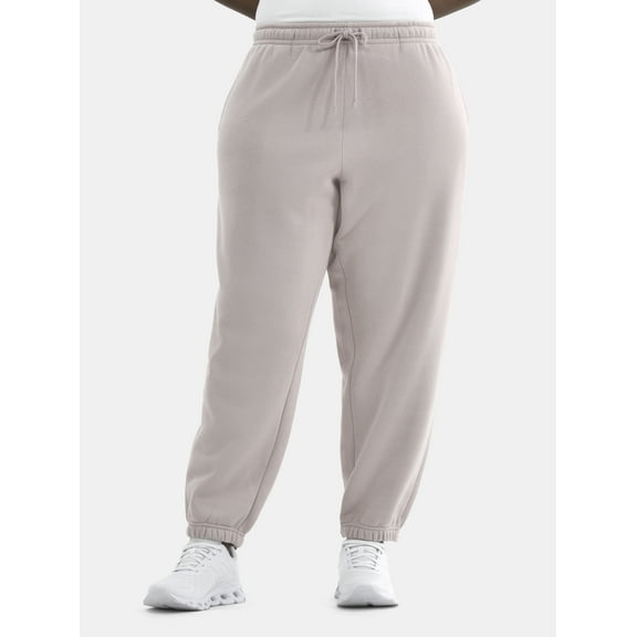Athletic Works Women's and Women's Plus Fleece Jogger Sweatpants, Sizes XS-4X