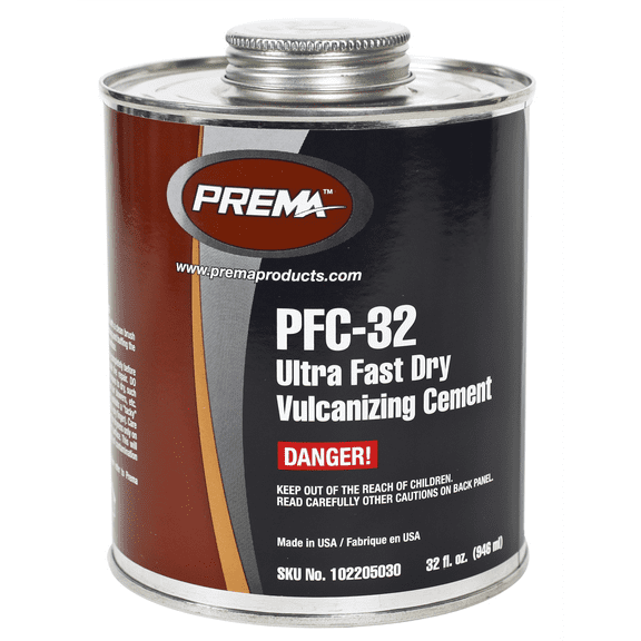 PREMA Ultra Fast Dry Vulcanizing Cement 32 fl. Oz Can
