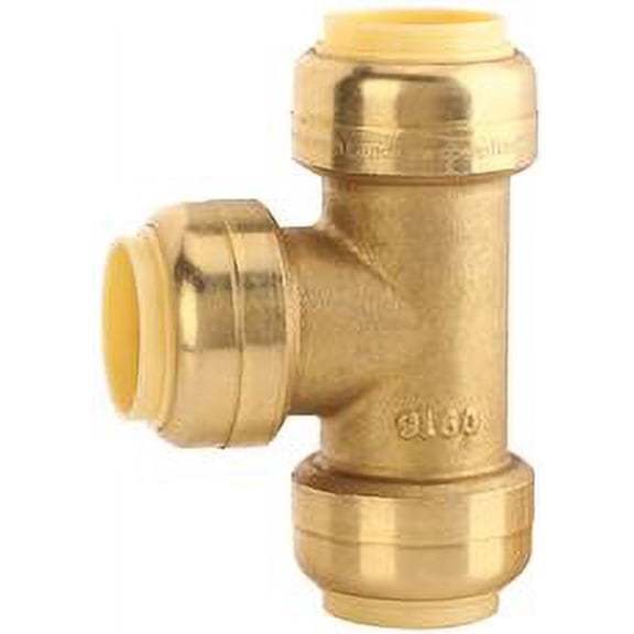 PREMIER Push Fit Tee 3/4" x 1/2" x 1/2" PEX Copper CPVC Pipe (Pack of 3)