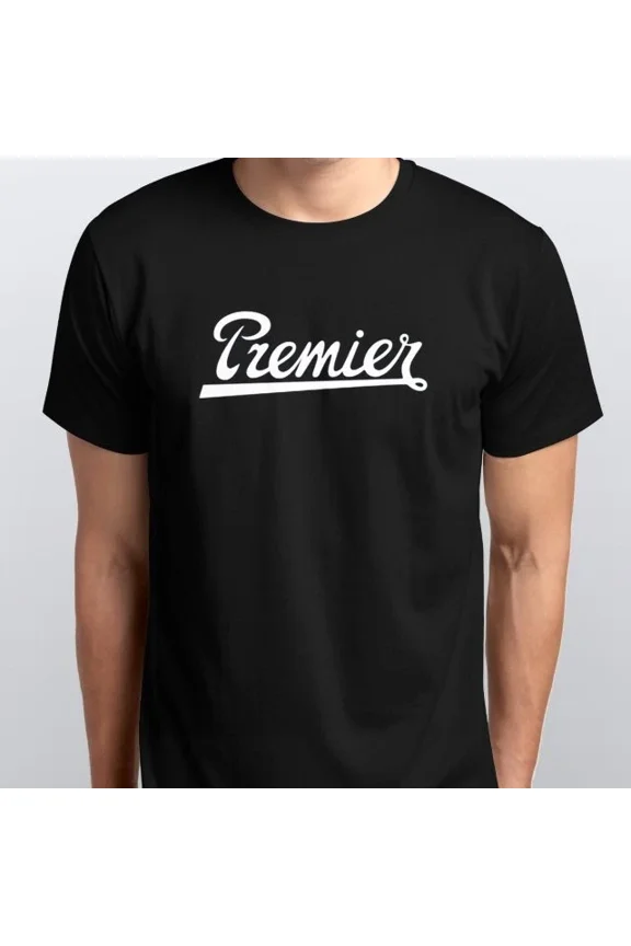PREMIER DRUMS NEW T-SHIRT sizes S M L XL XXL 3 4 XL black white