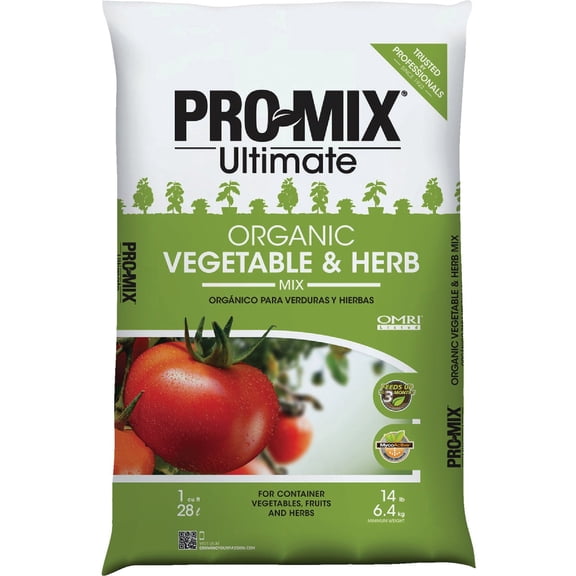 Premier Horticulture 1CF Pro Mix Ultimate Organic Vegetable and Herb Mix
