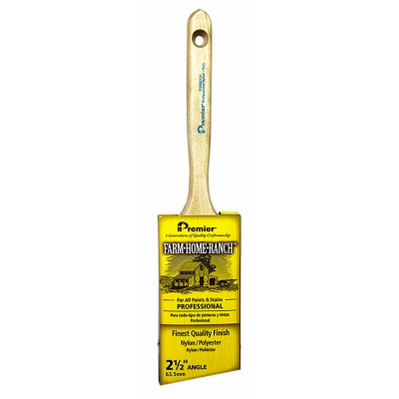 PREMIER PAINT ROLLER/Z PRO Farm/Ranch Pro Angle Sash Paint Brush, 2.5-In. FHR00136