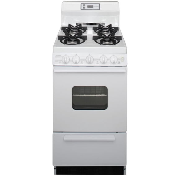 PREMIER SHK220OP 20" FREE STANDING GAS RANGE White