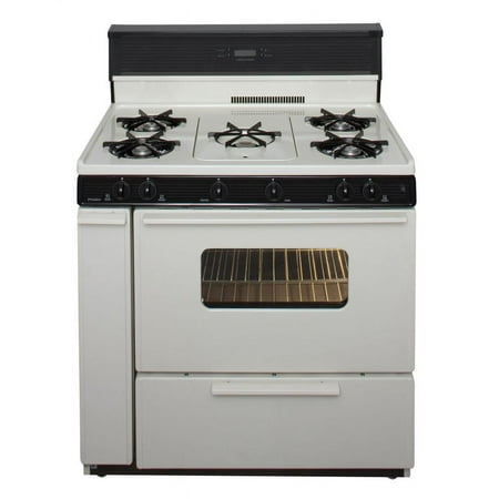 Premier - 36" Freestanding Gas Range - Bisque/biscuit