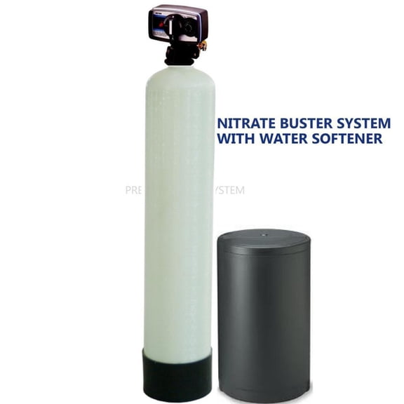 PREMIER WATER SOFTENER NITRATE REDUCTION SYSTEM 2 cu ft FLECK 5600 METER VALVE