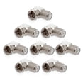 thumbnail image 1 of PREMISA™ F-TYPE RIGHT ANGLE ADAPTER 90° FEMALE F TO MALE F CONNECTOR (10 PACK), 1 of 1