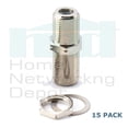 thumbnail image 1 of PREMISA™ SPLICE F-81 WALL PLATE BARREL ADAPTER W/ BACK NUT & WASHER (15 PACK), 1 of 4