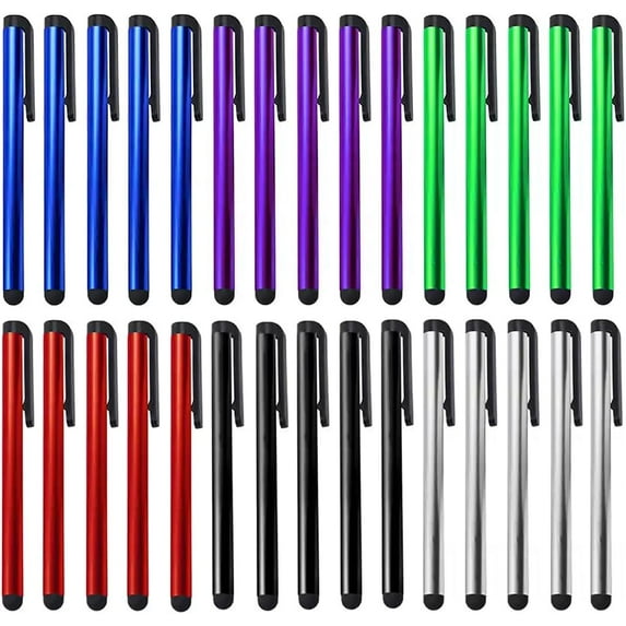 PREMIUM 30 Pack Stylus Compatible with Samsung Galaxy Tab A 8.0" (2019) Black Short Slim Touch Medium Tip Pen for All Capacitive Touch Medium Tip Screens