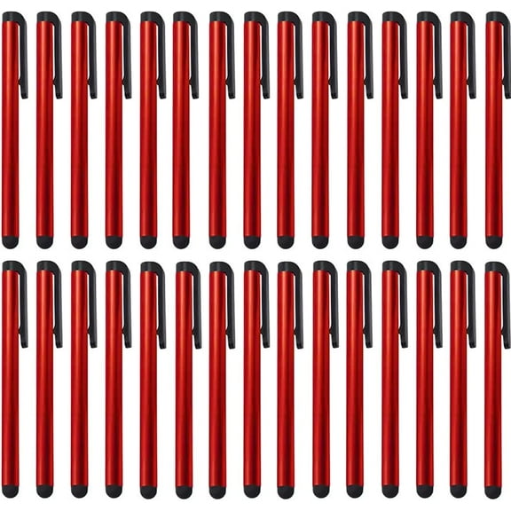 PREMIUM 30 Pack Stylus Compatible with HTC Cingular 8525 Short Slim Touch Medium Tip Pen for All Capacitive Touch Medium Tip Screens