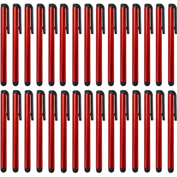 PREMIUM 30 Pack Stylus Compatible with Xiaomi Redmi Note 9S Short Slim Touch Medium Tip Pen for All Capacitive Touch Medium Tip Screens