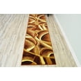 thumbnail image 1 of PREMIUM 3D Effect Hand Carved Thick Modern Contemporary Abstract Area Rug 2305 Brown Chocolate 2'2''x7'4'' Runner, 1 of 12