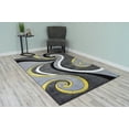 thumbnail image 1 of PREMIUM 3D Effect Hand Carved Thick Modern Contemporary Abstract Area Rug Design 327 Yellow 7'9''x10'8'', 1 of 10
