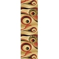 thumbnail image 1 of PREMIUM 3D Hand Carved Modern 2x7 2x8 Runner Rug Contemporary 1504 Orange Beige, 1 of 10