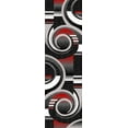 thumbnail image 1 of PREMIUM 3D Hand Carved Modern 2x7 2x8 Runner Rug Contemporary 1509 Grey Gray Red, 1 of 10