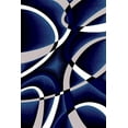 thumbnail image 1 of Premium 3D Hand Carved Modern 5x8 5x7 Rug Contemporary 2305 Navy Blue, 1 of 10