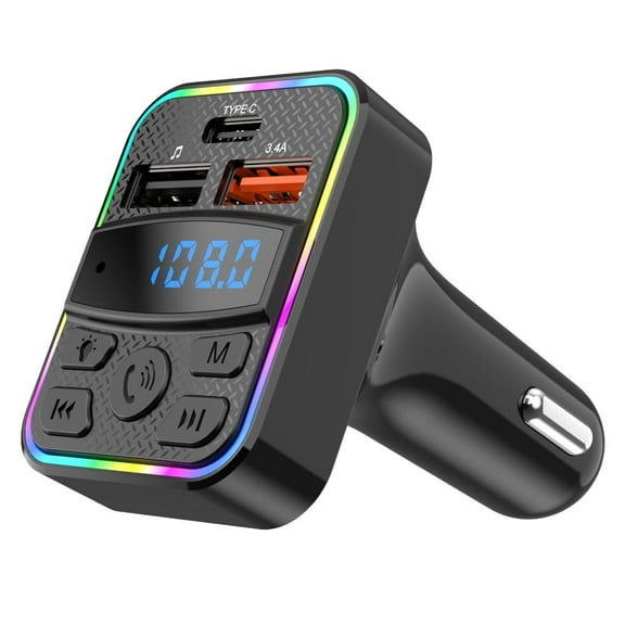 PREMIUM AUDIO Bluetooth Wireless Radio Transmitter Car Adapter USB Charger